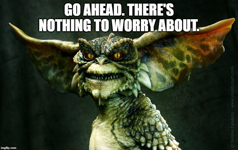 GO AHEAD. THERE'S NOTHING TO WORRY ABOUT. | made w/ Imgflip meme maker