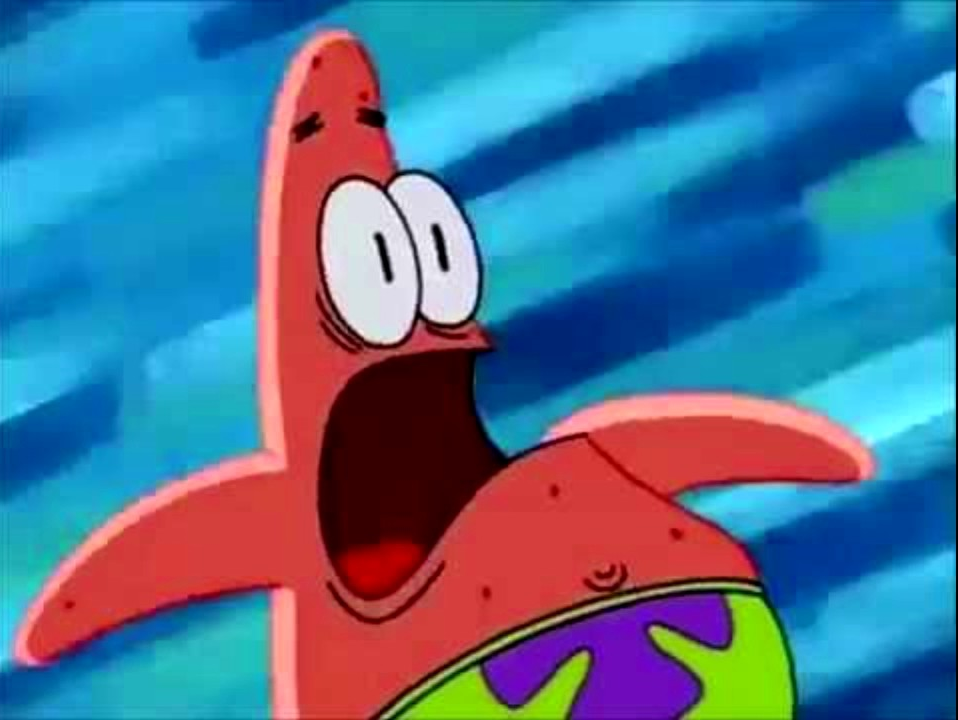 Screaming Patrick star Blank Template Imgflip