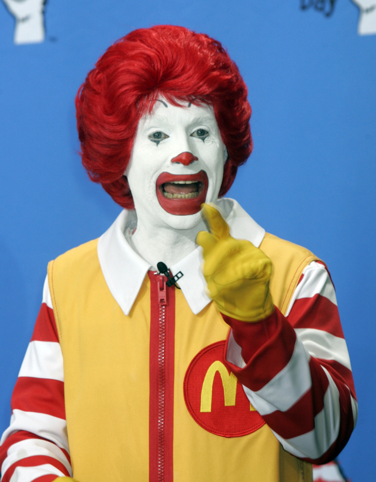 High Quality Ronald McDonald comeback Blank Meme Template