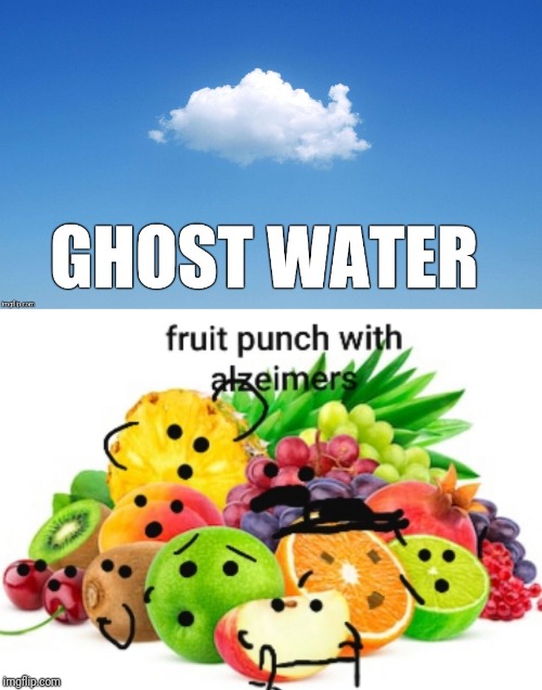 ghost water fruit punch with alzheimers | image tagged in memes,funny | made w/ Imgflip meme maker