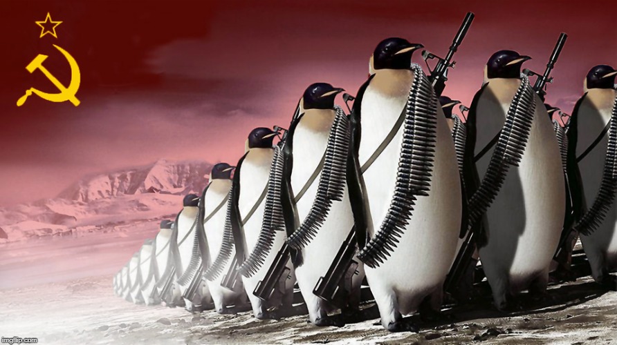 image tagged in communism,penguins | made w/ Imgflip meme maker