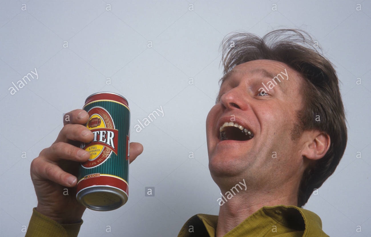 High Quality Laugh with beer Blank Meme Template