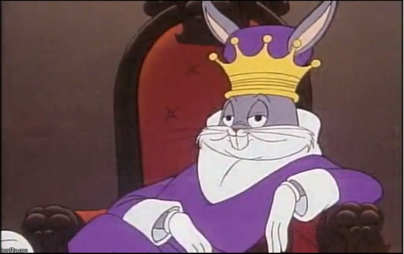 King Buggs Bunny | image tagged in king buggs bunny | made w/ Imgflip meme maker