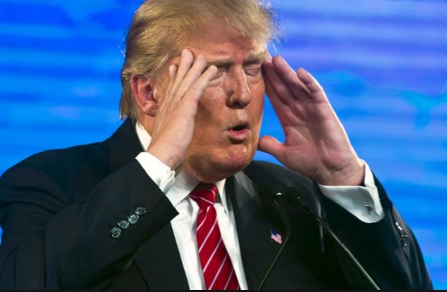 High Quality Trump trying to remember how to spell Trump Blank Meme Template