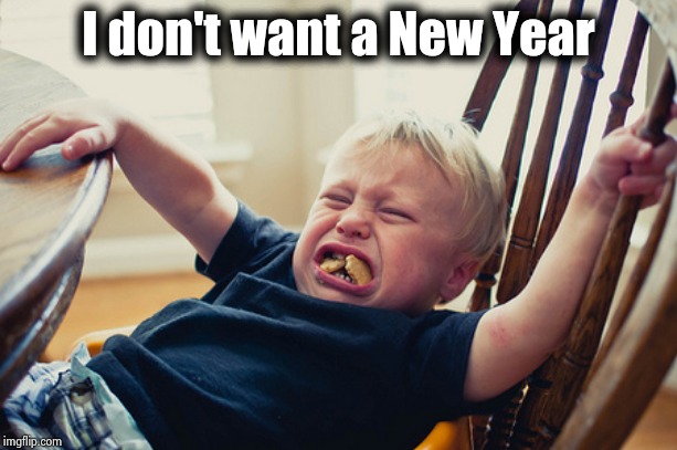 Toddler Tantrum | I don't want a New Year | image tagged in toddler tantrum | made w/ Imgflip meme maker