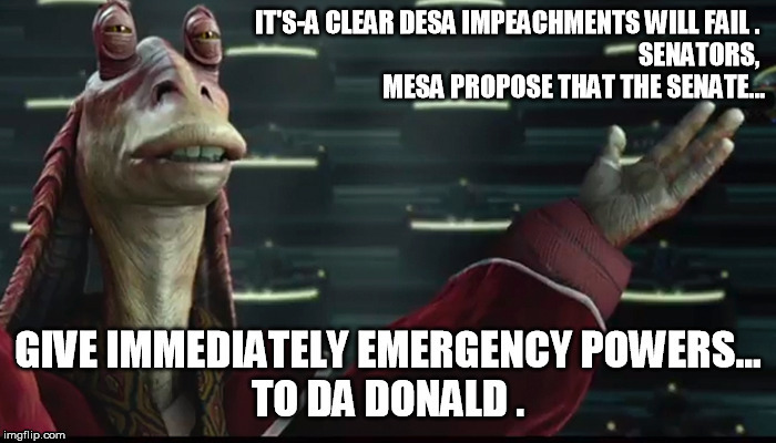 Uh oh, Jar Jar | image tagged in star wars | made w/ Imgflip meme maker