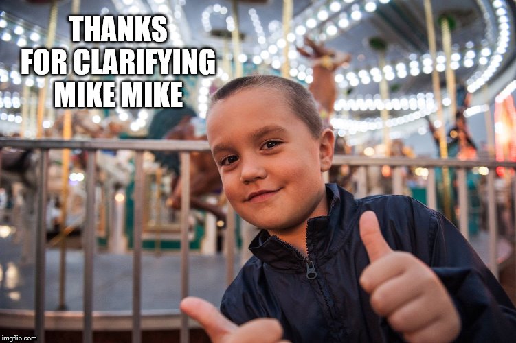 Cool | THANKS FOR CLARIFYING MIKE MIKE | image tagged in cool | made w/ Imgflip meme maker