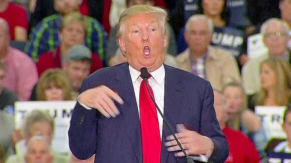 High Quality Donald Trump Mocking Disabled Reporter Blank Meme Template