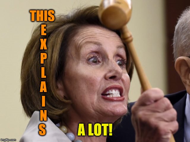 Nancy Needs Help! | THIS 
E
X
P
L
A
I
N
S; A LOT! | image tagged in nancy pelosi hissy fit,memes,politics | made w/ Imgflip meme maker
