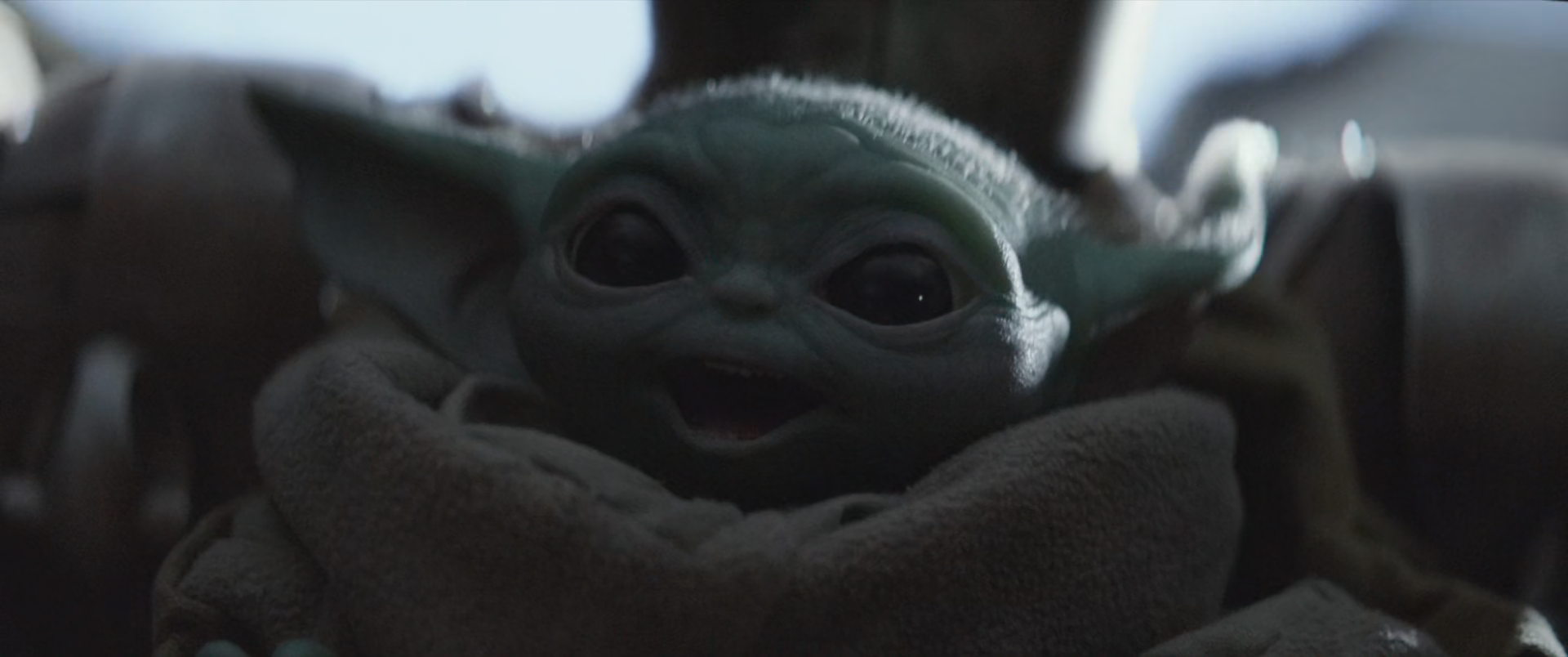 High Quality Baby Yoda on Speeder Blank Meme Template