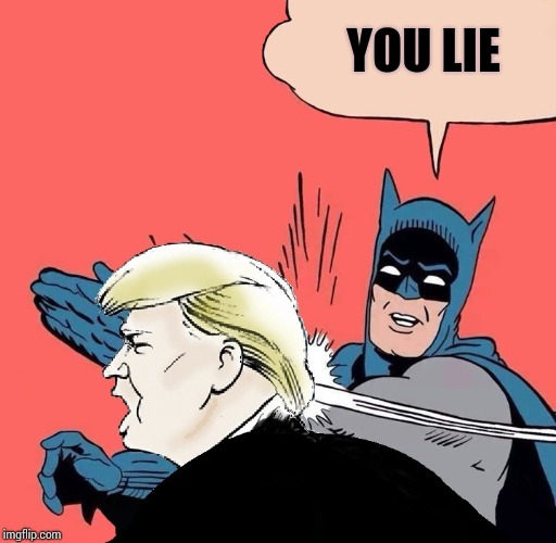 All Trump Does Is Lie.  You Couldn't Pay Him To Tell The Truth Because He Doesn't Have The Equipment Necessary For That Job | YOU LIE | image tagged in batman slaps trump,trump unfit unqualified dangerous,liar in chief,liar liar,memes,liar | made w/ Imgflip meme maker