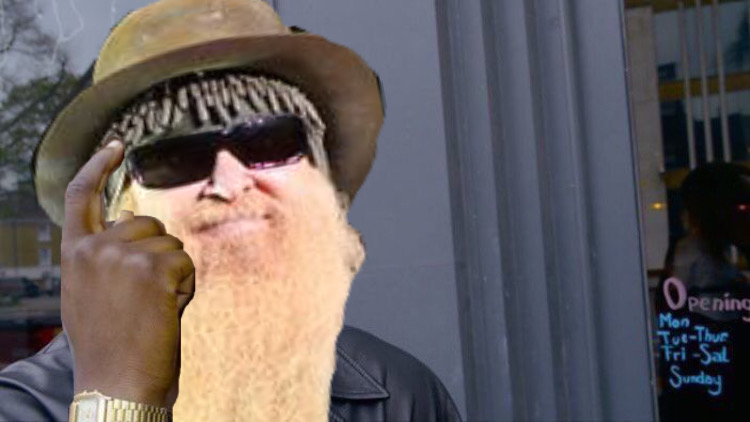 Thinking ZZ Top Blank Meme Template