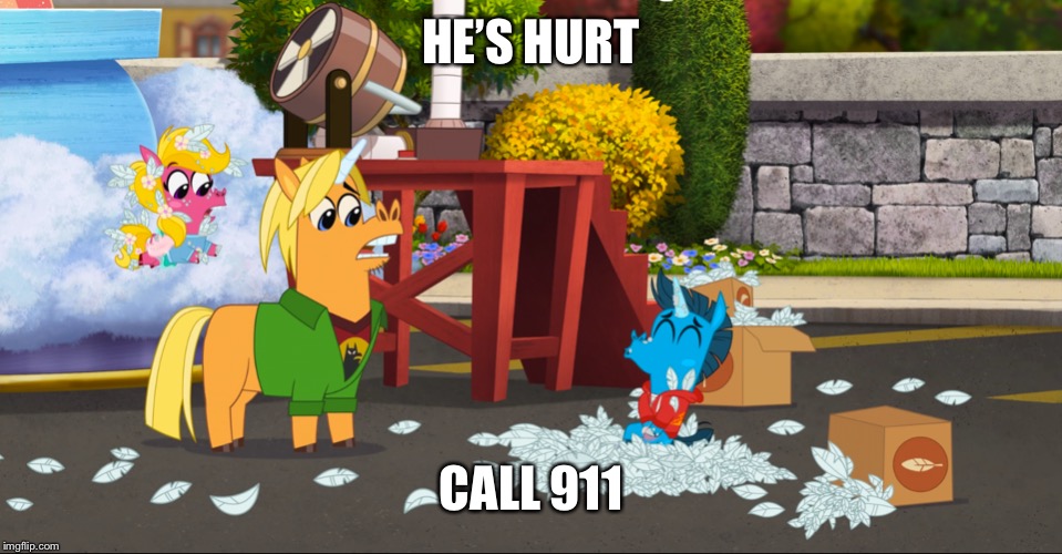 Twisted Hoof | HE’S HURT; CALL 911 | image tagged in twisted hoof | made w/ Imgflip meme maker