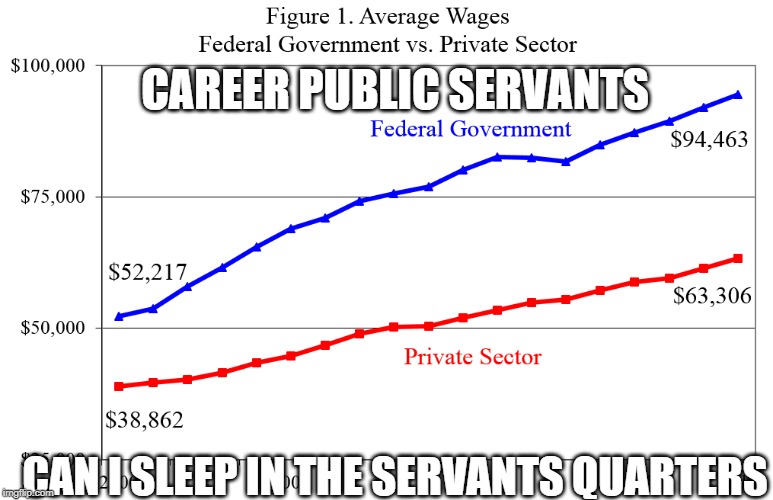 Career Public Servants | CAREER PUBLIC SERVANTS; CAN I SLEEP IN THE SERVANTS QUARTERS | image tagged in public servants | made w/ Imgflip meme maker