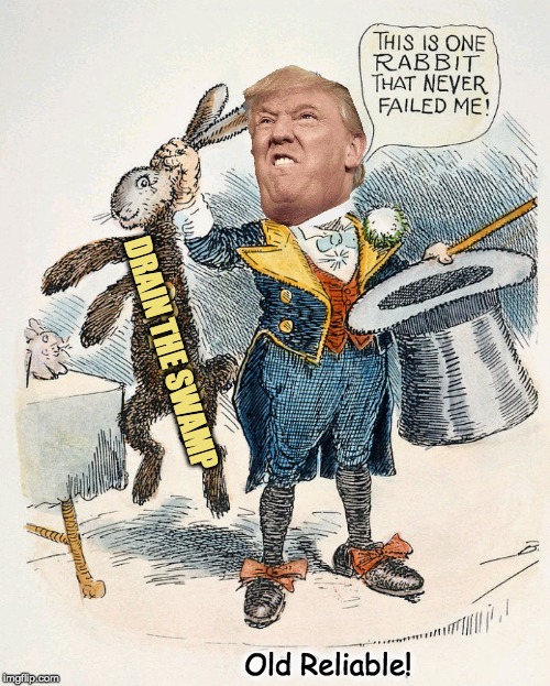 old reliable | DRAIN THE SWAMP; Old Reliable! | image tagged in old reliable,politics | made w/ Imgflip meme maker