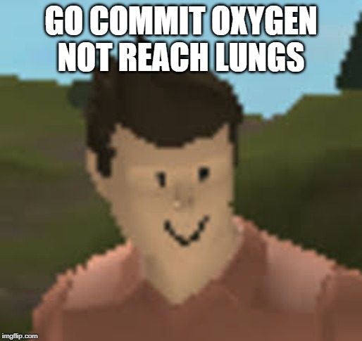 Roblox Anthro | GO COMMIT OXYGEN NOT REACH LUNGS | image tagged in roblox anthro | made w/ Imgflip meme maker