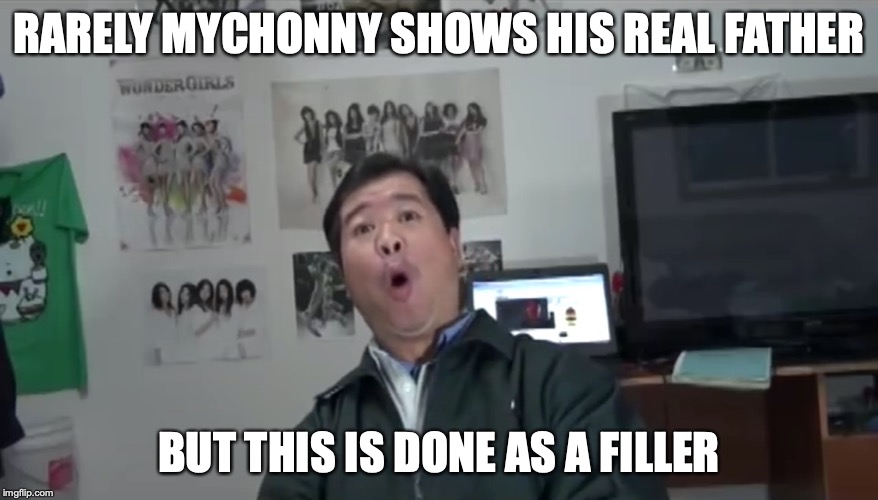 Shocked Mychonny's Real Father | RARELY MYCHONNY SHOWS HIS REAL FATHER; BUT THIS IS DONE AS A FILLER | image tagged in mychonny,memes,youtube | made w/ Imgflip meme maker