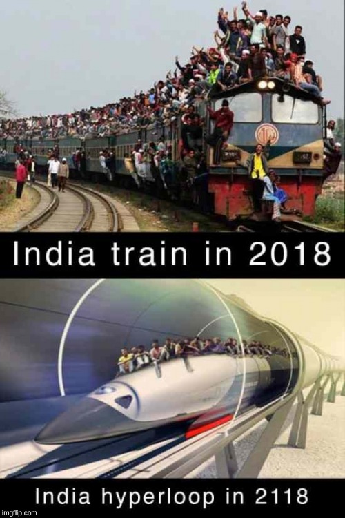 India train 2018 vs 2118 | image tagged in train,india,memes,meme | made w/ Imgflip meme maker