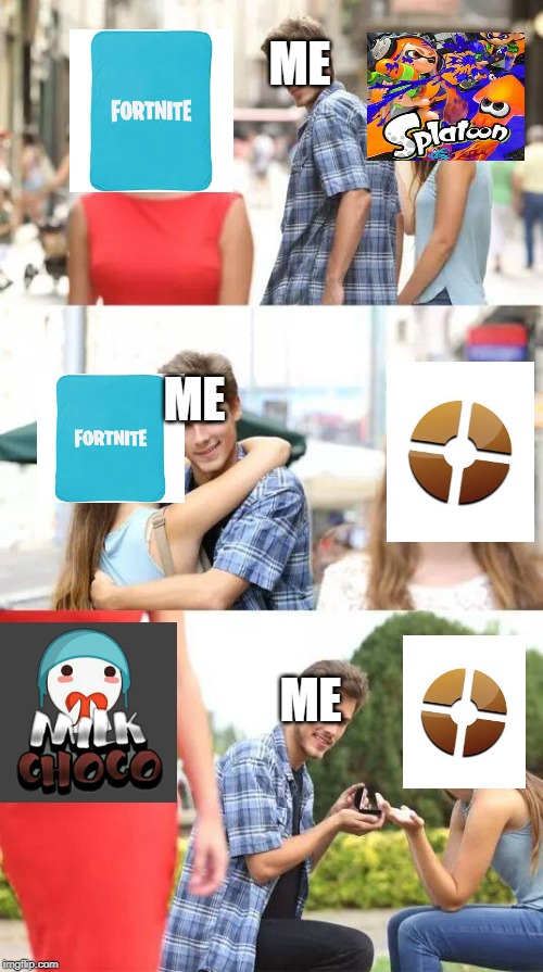 Distracted Boyfriend | ME; ME; ME | image tagged in distracted boyfriend | made w/ Imgflip meme maker
