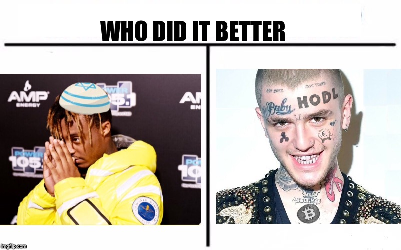WHO DID IT BETTER | image tagged in overjoyed | made w/ Imgflip meme maker