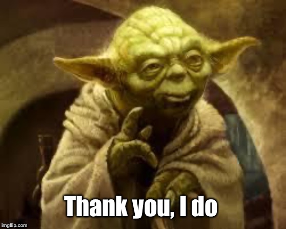 yoda | Thank you, I do | image tagged in yoda | made w/ Imgflip meme maker