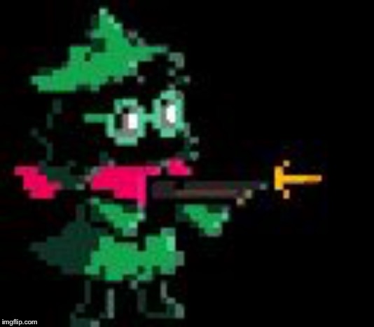 ralsei gun | image tagged in ralsei gun | made w/ Imgflip meme maker