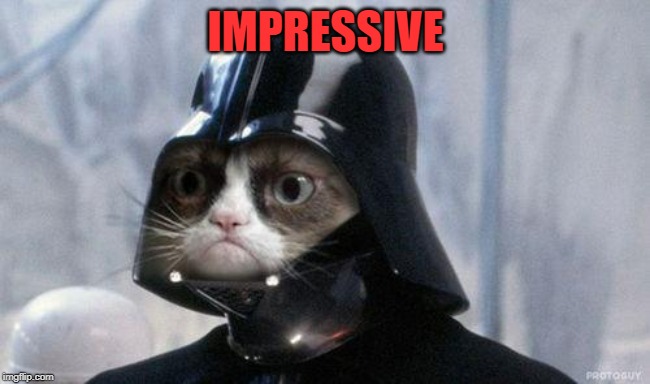 Grumpy Cat Star Wars Meme | IMPRESSIVE | image tagged in memes,grumpy cat star wars,grumpy cat | made w/ Imgflip meme maker