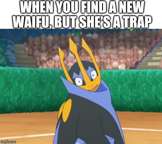 Now what? | WHEN YOU FIND A NEW WAIFU, BUT SHE'S A TRAP | image tagged in now what | made w/ Imgflip meme maker