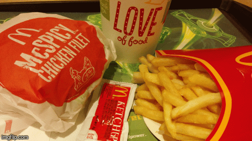 McDonald's Food! | image tagged in gifs,food | made w/ Imgflip images-to-gif maker