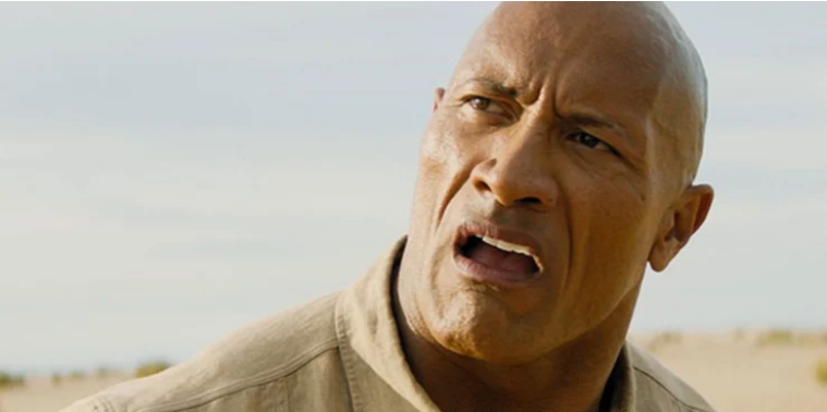 Smoldering Intensity - The Rock Blank Meme Template