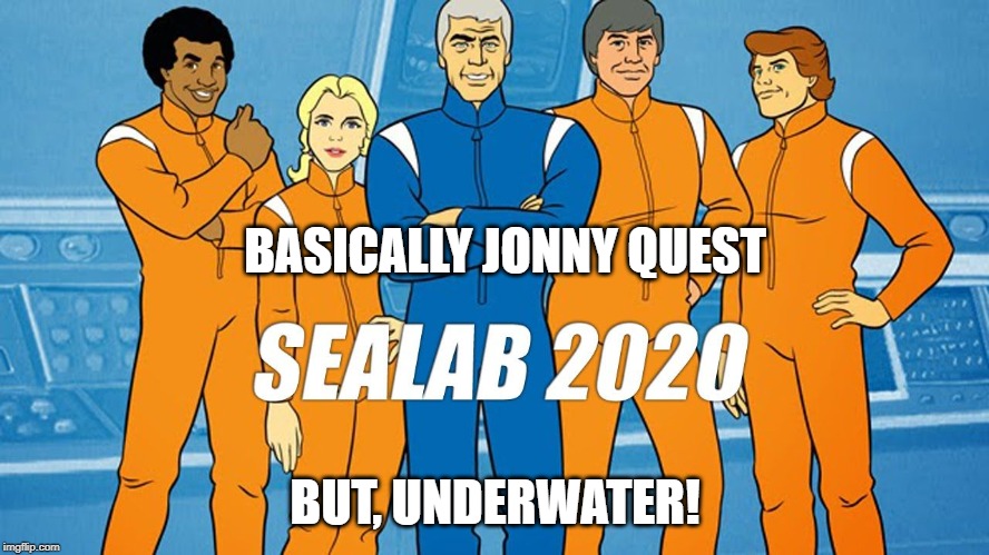 How Original? | BASICALLY JONNY QUEST; BUT, UNDERWATER! | image tagged in cartoon | made w/ Imgflip meme maker