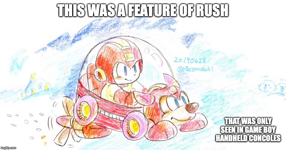 Rush Submarine | THIS WAS A FEATURE OF RUSH; THAT WAS ONLY SEEN IN GAME BOY HANDHELD CONCOLES | image tagged in submarine,rush,megaman,memes | made w/ Imgflip meme maker