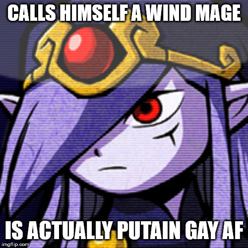 Gay Wind Mage Is Gay | CALLS HIMSELF A WIND MAGE; IS ACTUALLY PUTAIN GAY AF | image tagged in the legend of zelda | made w/ Imgflip meme maker