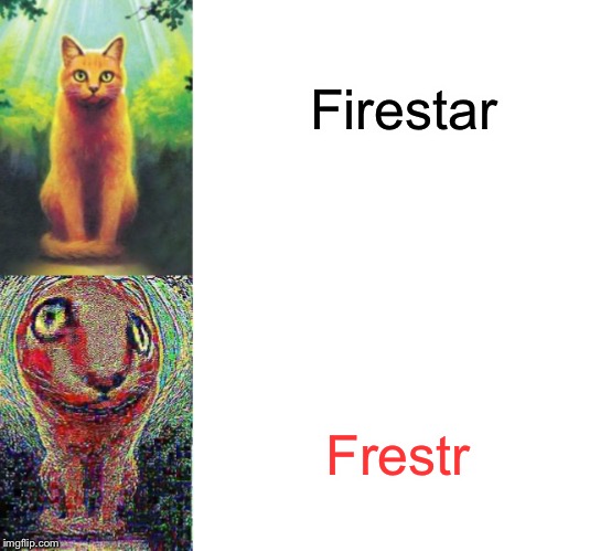 Firestar and Frestr | Firestar; Frestr | image tagged in firestar and frestr | made w/ Imgflip meme maker