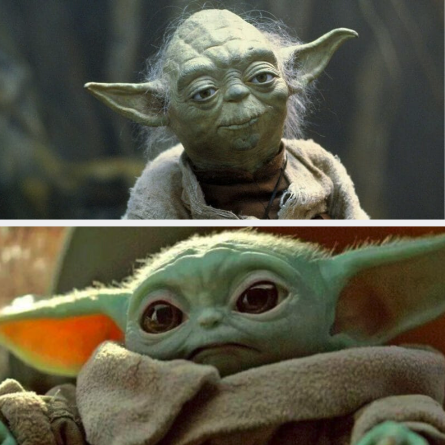 High Quality Baby Yoda Blank Meme Template