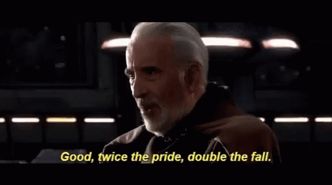 Twice the pride, double the fall Blank Meme Template