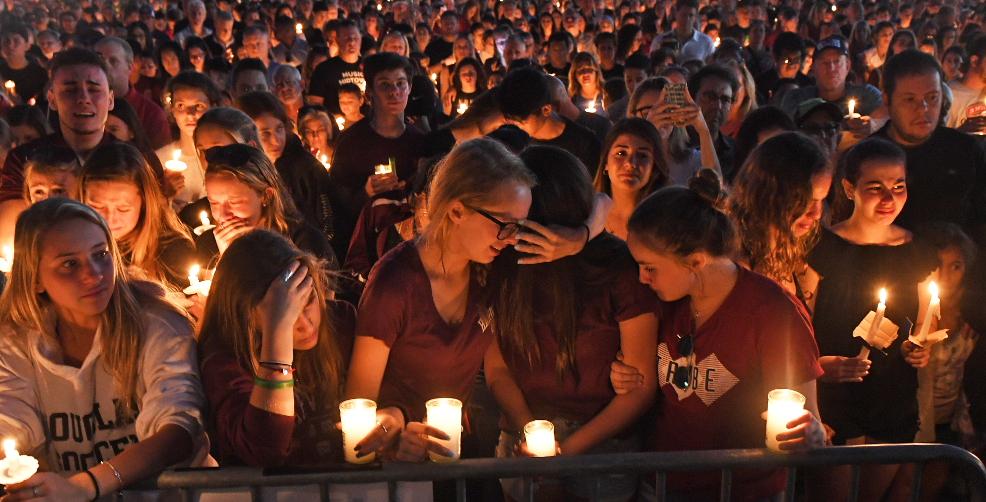 Marjory Stoneman Douglas shooting vigil Blank Meme Template