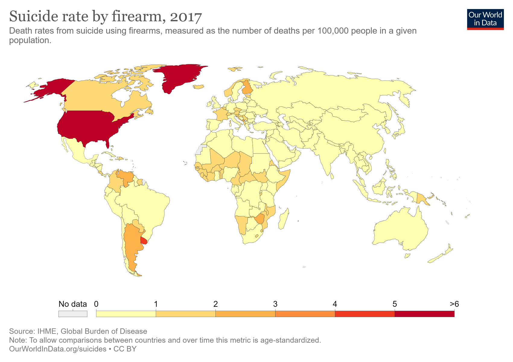 Suicide rate by firearm 2017 Blank Meme Template