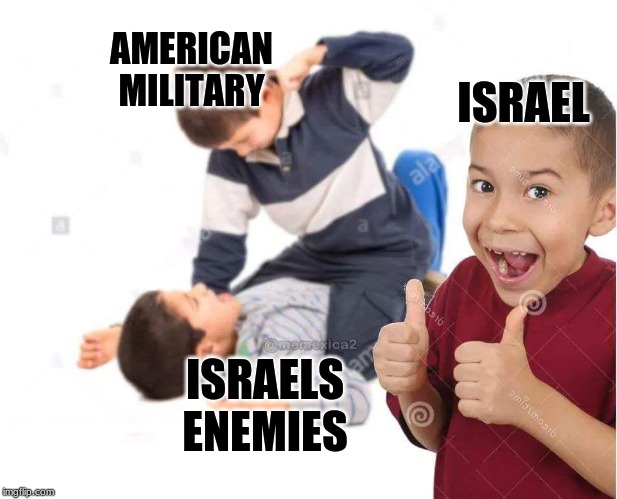 Wars for israel | AMERICAN MILITARY; ISRAEL; ISRAELS ENEMIES | image tagged in israel,war,america | made w/ Imgflip meme maker