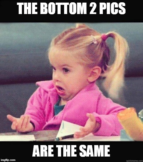I dont know girl | THE BOTTOM 2 PICS ARE THE SAME | image tagged in i dont know girl | made w/ Imgflip meme maker
