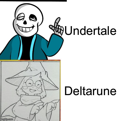 Drake Hotline Bling Meme | Undertale Deltarune | image tagged in memes,drake hotline bling | made w/ Imgflip meme maker