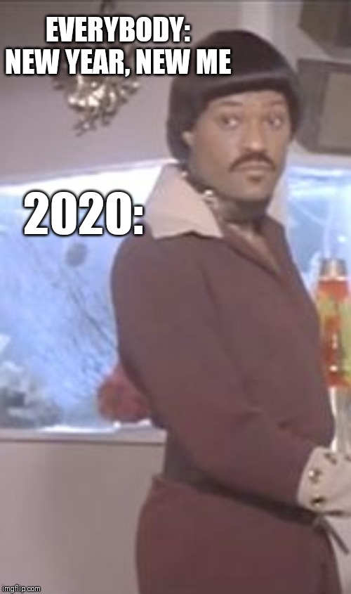 Ike Turner | EVERYBODY: NEW YEAR, NEW ME; 2020: | image tagged in ike turner | made w/ Imgflip meme maker