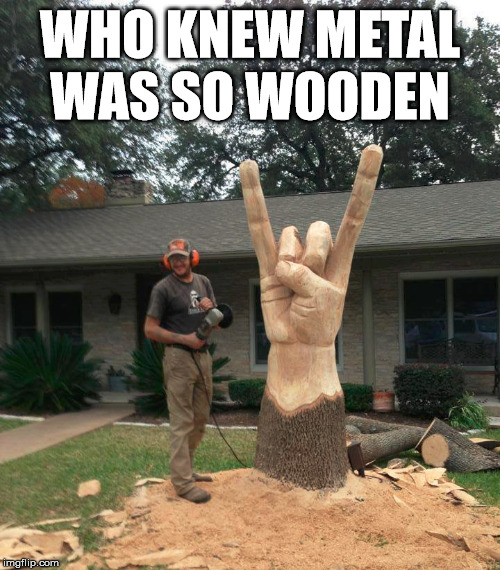 WHO KNEW METAL WAS SO WOODEN | made w/ Imgflip meme maker