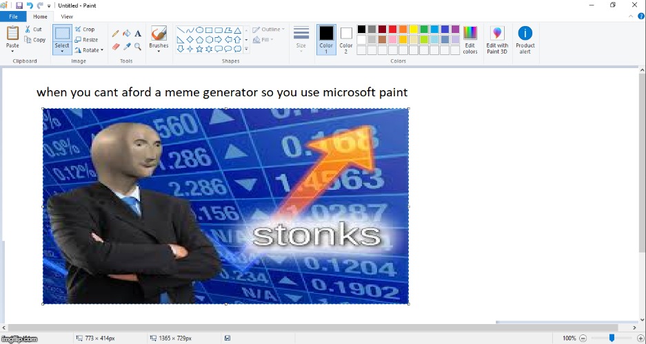 STONKS | image tagged in stonks,microsoft paint | made w/ Imgflip meme maker