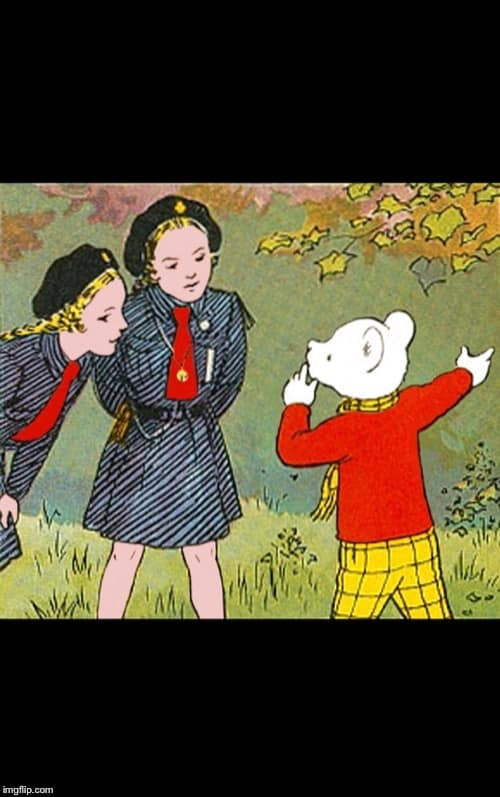 High Quality rupert the bear Blank Meme Template