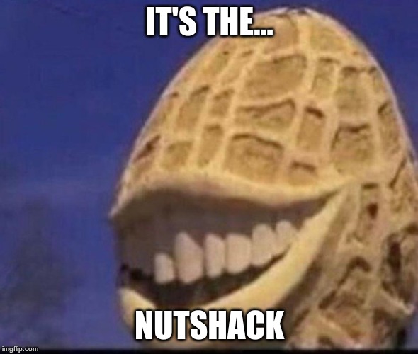 It's the Nutshack | IT'S THE... NUTSHACK | image tagged in nutshell | made w/ Imgflip meme maker