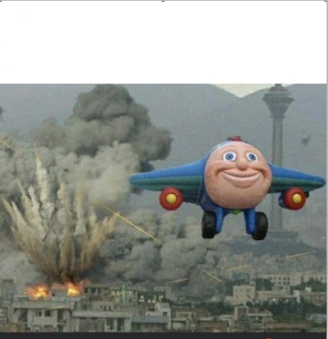 plane flying Blank Meme Template