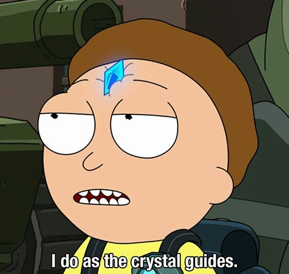 i do as the crystal guides Blank Meme Template