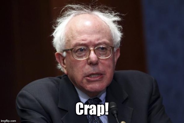 Bernie Sanders | Crap! | image tagged in bernie sanders | made w/ Imgflip meme maker