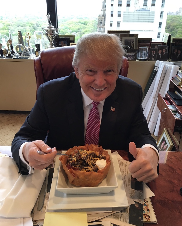 Trump Taco Bowl Sudafed Blank Meme Template